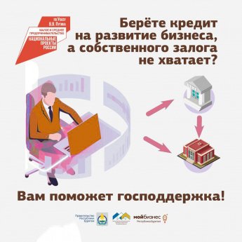 Берёте кредит на развитие бизнеса, а собственного залога не хватает? Вам поможет господдержка.   